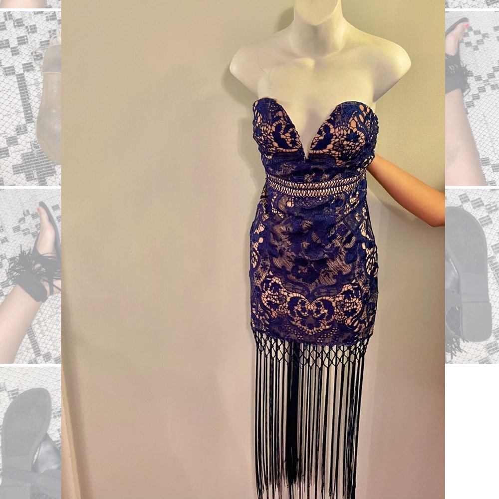 Fringe Lace Dress